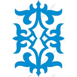 Elegant Blue Ornamental