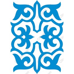 Elegant Blue Decorative Pattern