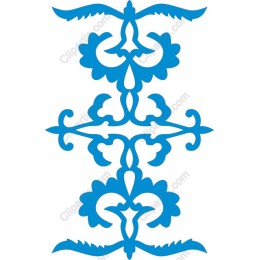 Ornate Floral in Blue