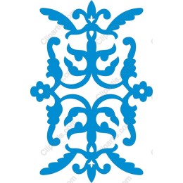 Elegant Blue Ornamental