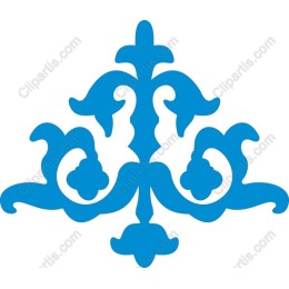 Elegant Blue Ornamental