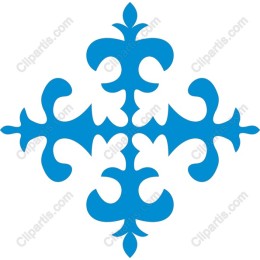 Elegant Blue Ornamental
