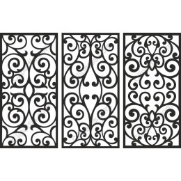 Elegant Ornate Decorative Patterns Set