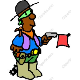 Vibrant Cartoon Cowboy