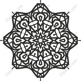 Elegant Black and White Mandala