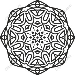 Intricate Black and White Mandala