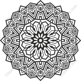 Mandala - Intricate Black and White
