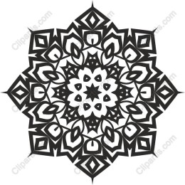 Intricate Black and White Mandala