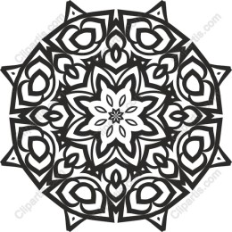 Geometric Floral Mandala