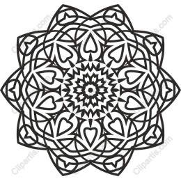 Heart-Shaped Mandala