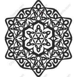 Stunning Black Mandala