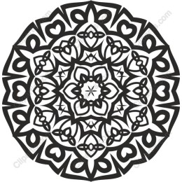 Intricate Heart Mandala
