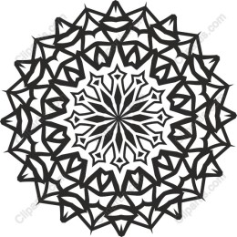 Intricate Black and White Mandala