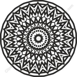 Black and White Mandala
