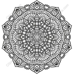 Mandala - Intricate Black and White