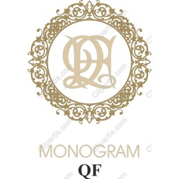 Elegant Monogram QF