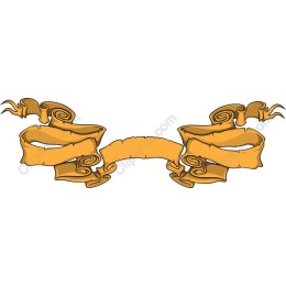 Elegant Golden Ribbon Banner