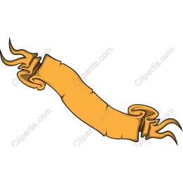 Elegant Golden Scroll Banner