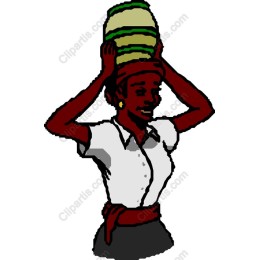 Cultural Pride : Woman with Colorful Basket