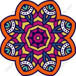 Colorful Mandala Flower