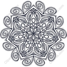 Elegant Line Art Mandala