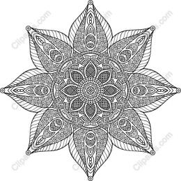 Intricate Mandala Flower