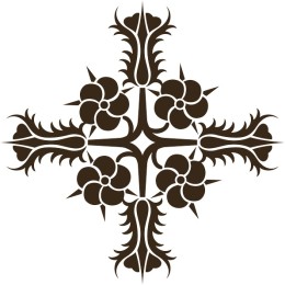 Elegant Floral Cross