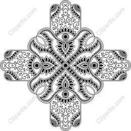 Intricate Mandala - Floral Patterns with Eye Motifs