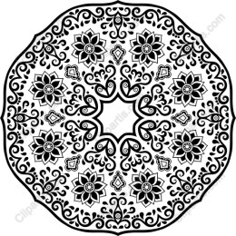 Elegant Floral Mandala