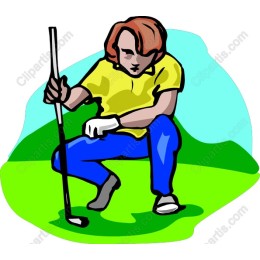 Vibrant Golfer