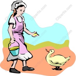 Charming Girl with Duck