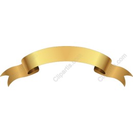 Golden Ribbon Banner