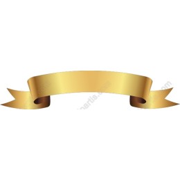 Golden Ribbon Banner