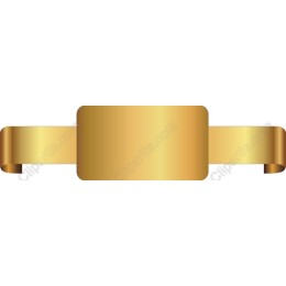 Golden Ribbon Banner