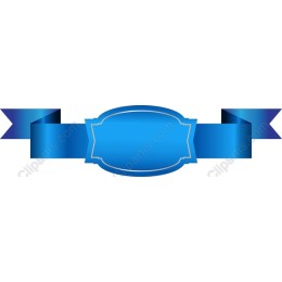 Elegant Blue Ribbon Banner