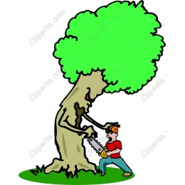 Whimsical Tree Chopping