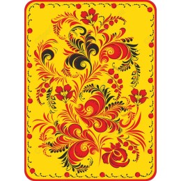 Vibrant Floral Folk Art