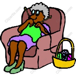 Cozy Knitting Grandmother