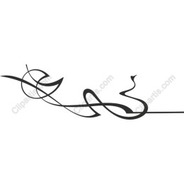 Abstract Black Swirl