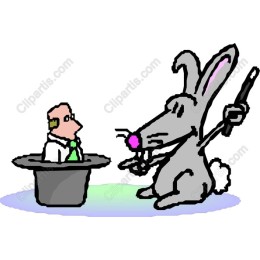 Whimsical Rabbit Magician