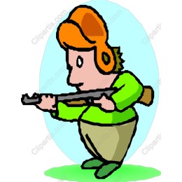 Playful Cartoon Hunter