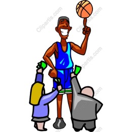 Joyful Basketball Player