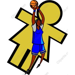 Vibrant Female Basketball Player