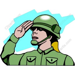 Soldier Saluting