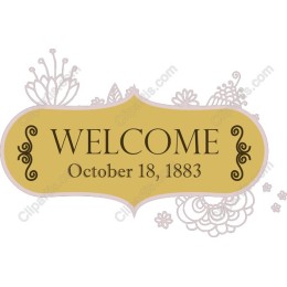 Vintage Welcome Sign