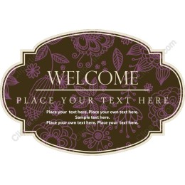 Welcome Floral Frame