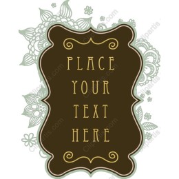 Elegant Customizable Floral Frame
