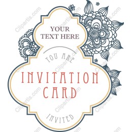 Elegant Floral Invitation Card