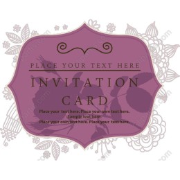 Elegant Floral Invitation Card Template