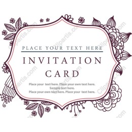 Elegant Floral Invitation Card